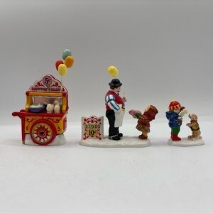 Dept 56 1998 Vintage Original Snow Village Carnival Tickets & Cotton Candy 54938